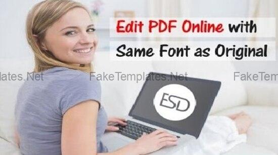 Edit PDF Online with Same Font as Original Edit PDF Online with Same Font as Original