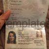 Italy Passport Template PSD