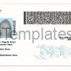 Montana Drivers License Template Back