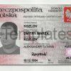 Poland ID Card Template