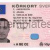 Sweden Driver License Template
